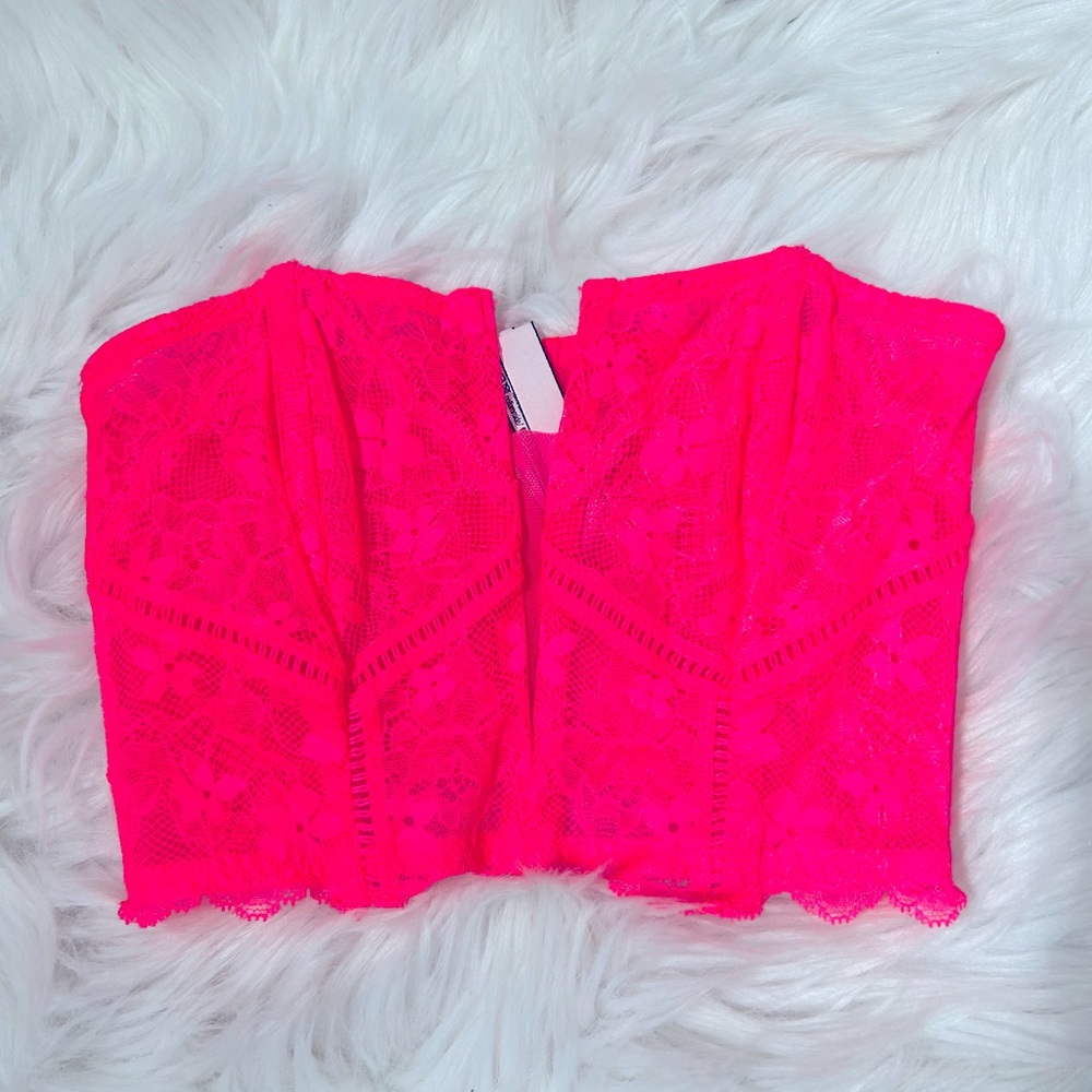 Victoria’s Secret hot pink corset top